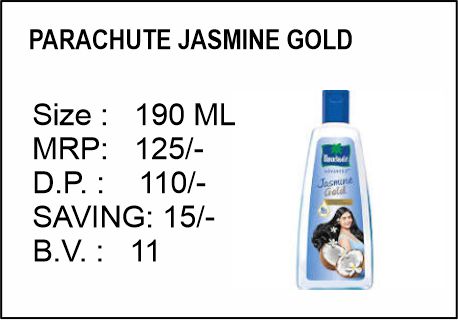 PARACHUTE JASMINE GOLD 190 ML